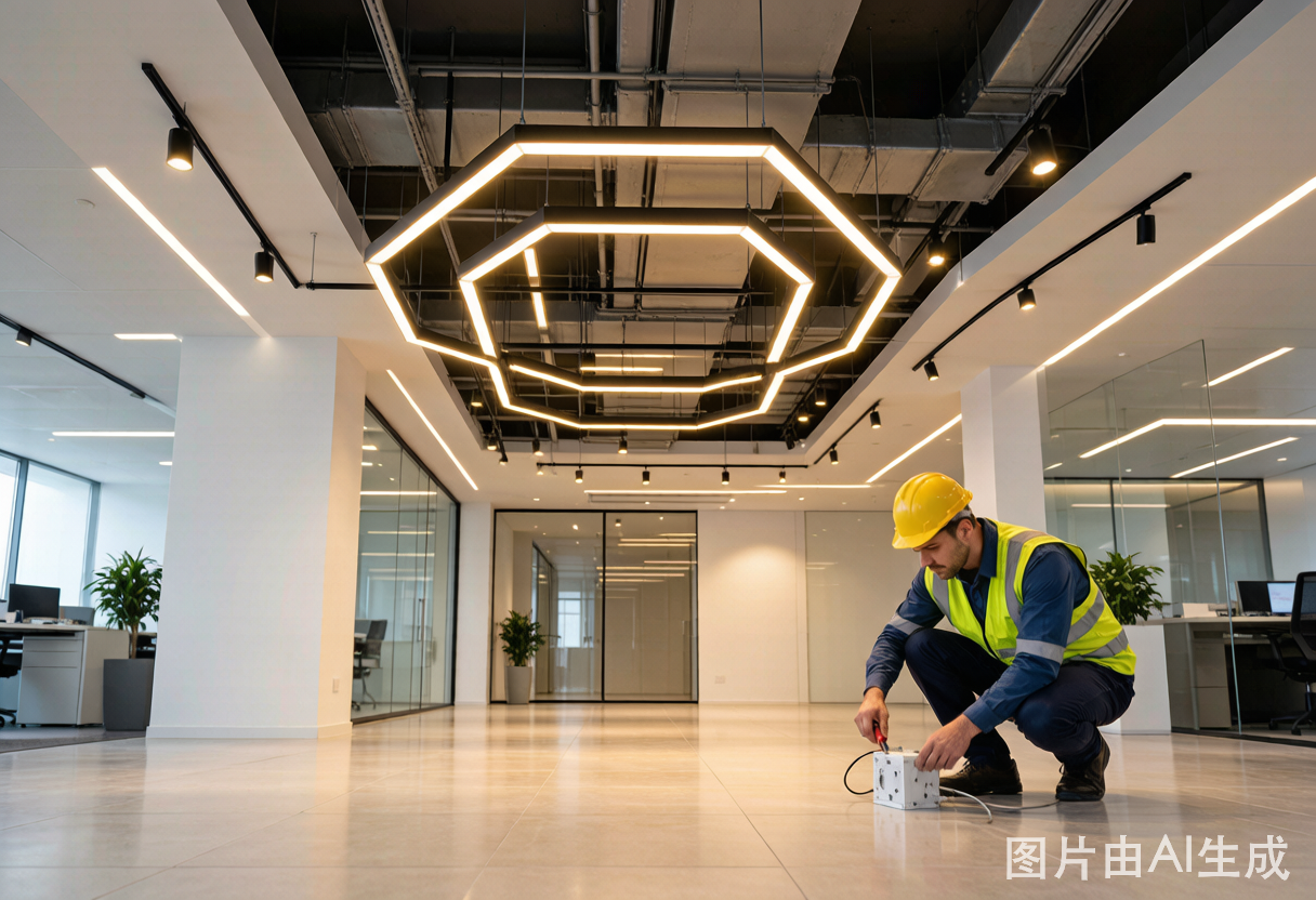 Cooper Electric commercial office LED lighting installation